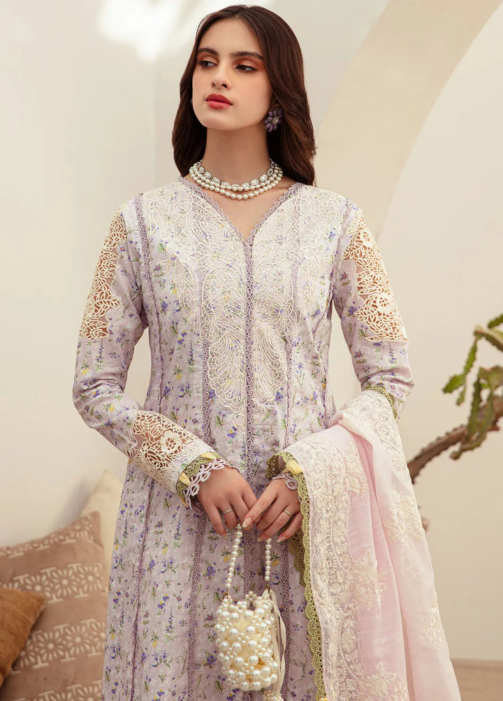 Alif Affordable by Ajr Embroidered Lawn Suit Unstitched 3 Piece AJR24AA AFL-02 Aria - Summer Collection