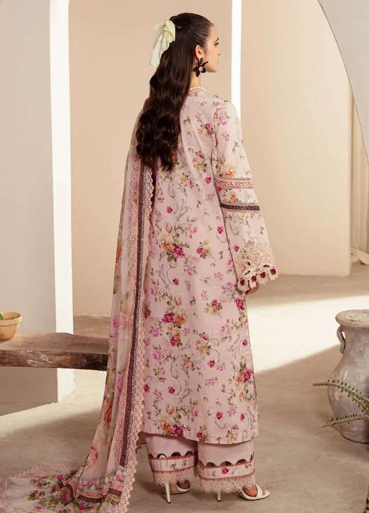 Alif Affordable by Ajr Embroidered Lawn Suit Unstitched 3 Piece AJR24AA AFL-03 Rosella - Summer Collection