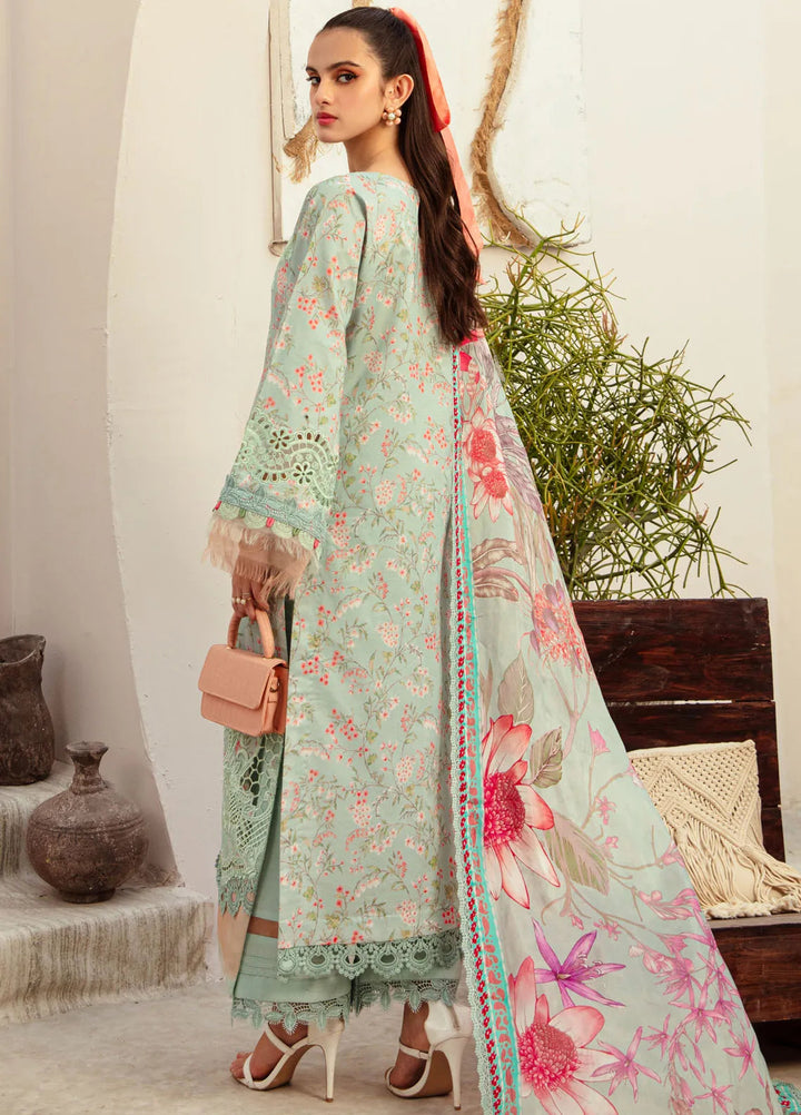 Alif Affordable by Ajr Embroidered Lawn Suit Unstitched 3 Piece AJR24AA AFL-06 Misty Morning  - Summer Collection