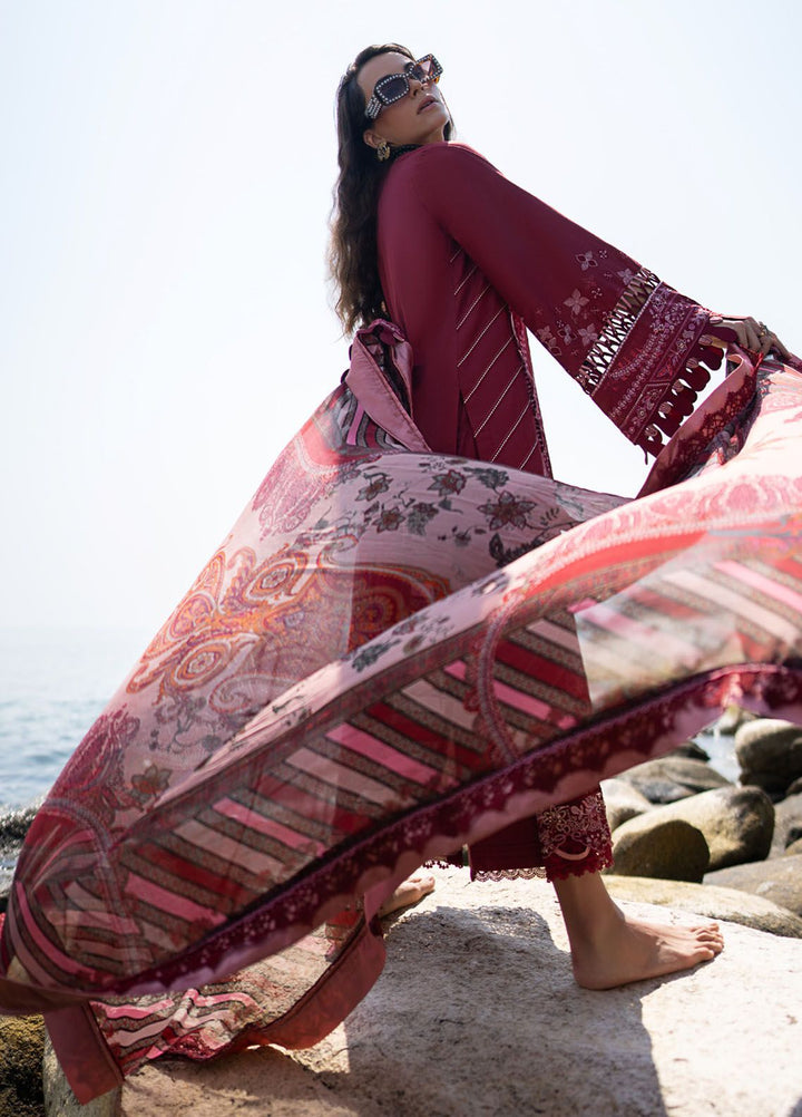 Alif by AJR Couture Embroidered Lawn Suits Unstitched 3 Piece AJR24AL ASL-05 Eleganza - Luxury Summer Collection