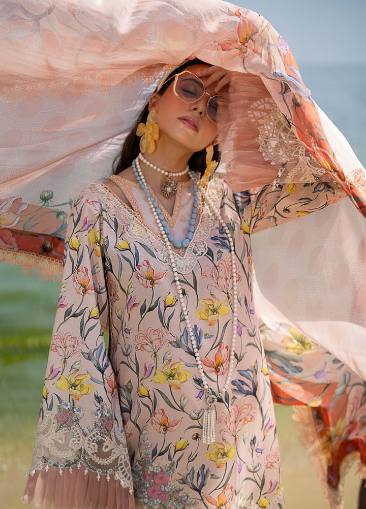 Alif by AJR Couture Embroidered Lawn Suits Unstitched 3 Piece AJR24AL ASL-06 Blooming - Luxury Summer Collection