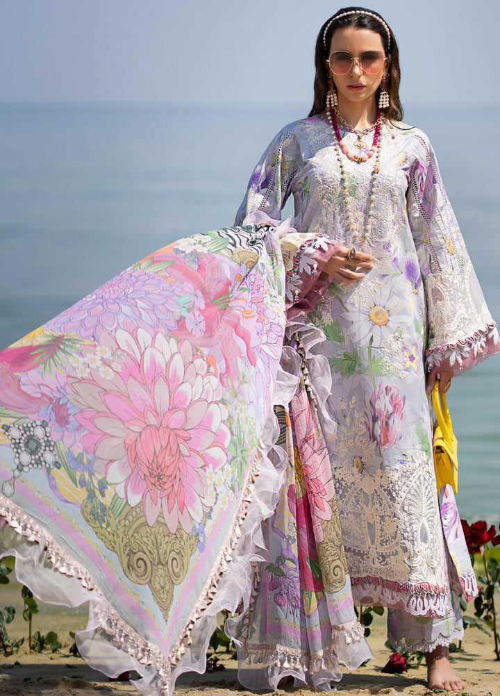 Alif by AJR Couture Embroidered Lawn Suits Unstitched 3 Piece AJR24AL ASL-09 Lyra - Luxury Summer Collection