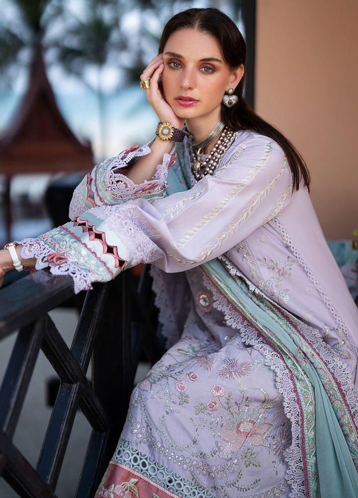Alif by AJR Couture Embroidered Lawn Suits Unstitched 3 Piece AJR24AL ASL-11 Castle - Luxury Summer Collection