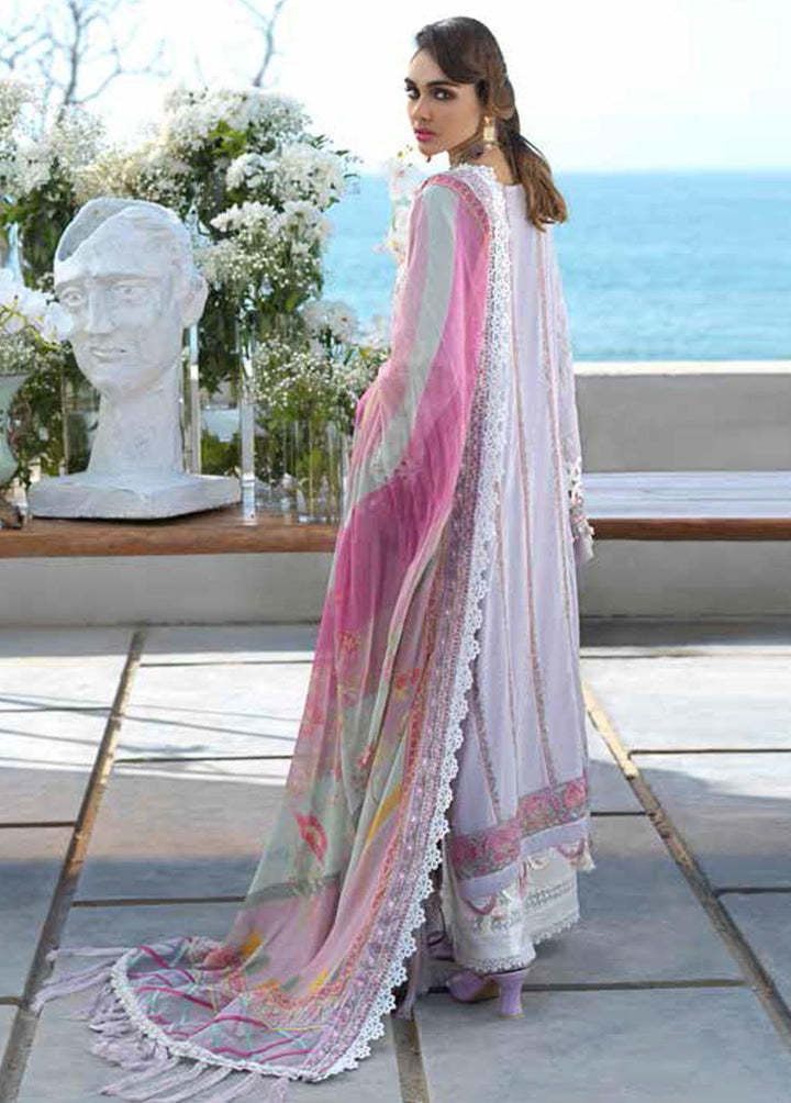 Alif By AJR Couture Embroidered Lawn Suits Unstitched 3 Piece AJR22L AL-02 Livia - Luxury Collection