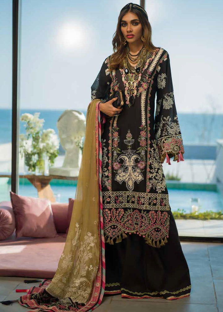 Alif By AJR Couture Embroidered Lawn Suits Unstitched 3 Piece AJR22L AL-09 Octavia - Luxury Collection