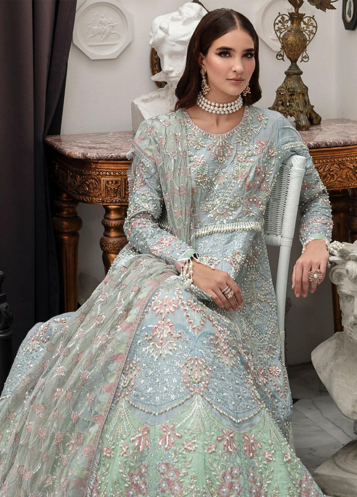Alif By AJR Couture Embroidered Raw Silk Suits Unstitched 3 Piece AJR23AL-LW LWF-06-23 Veronica - Luxury Wedding Collection