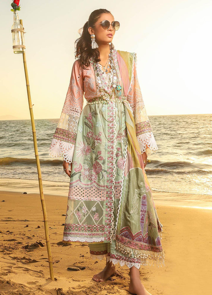 Alif by AJR Couture Embroidered Lawn Suits Unstitched 3 Piece AJR21A ALL-02 SNOW DROP - Summer Collection