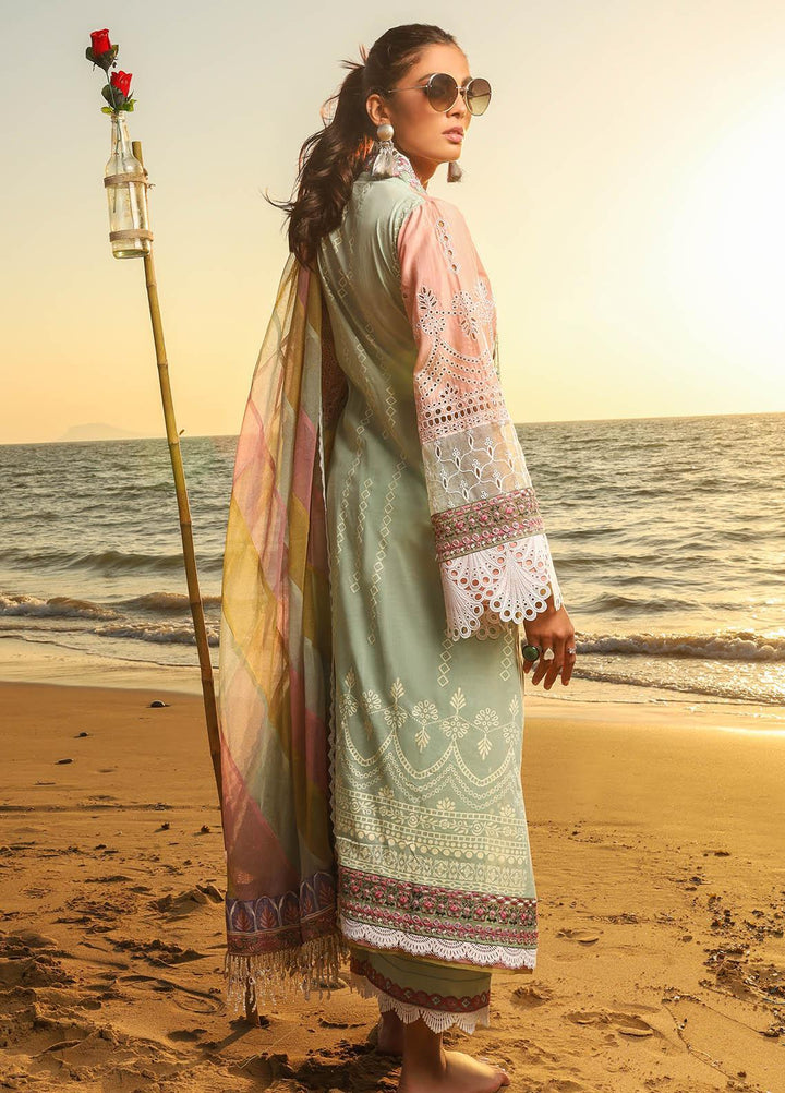 Alif by AJR Couture Embroidered Lawn Suits Unstitched 3 Piece AJR21A ALL-02 SNOW DROP - Summer Collection