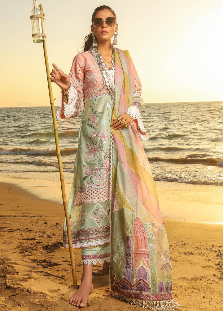 Alif by AJR Couture Embroidered Lawn Suits Unstitched 3 Piece AJR21A ALL-02 SNOW DROP - Summer Collection