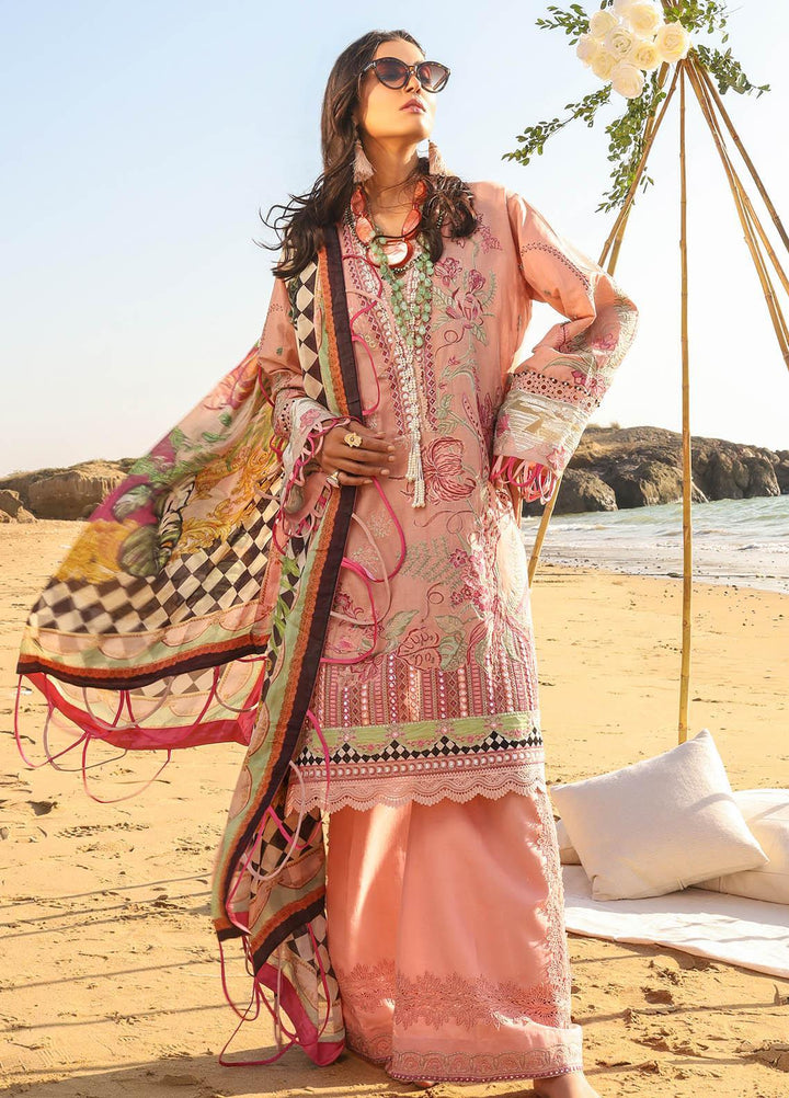 Alif by AJR Couture Embroidered Lawn Suits Unstitched 3 Piece AJR21A ALL-03 DAHLIA - Summer Collection