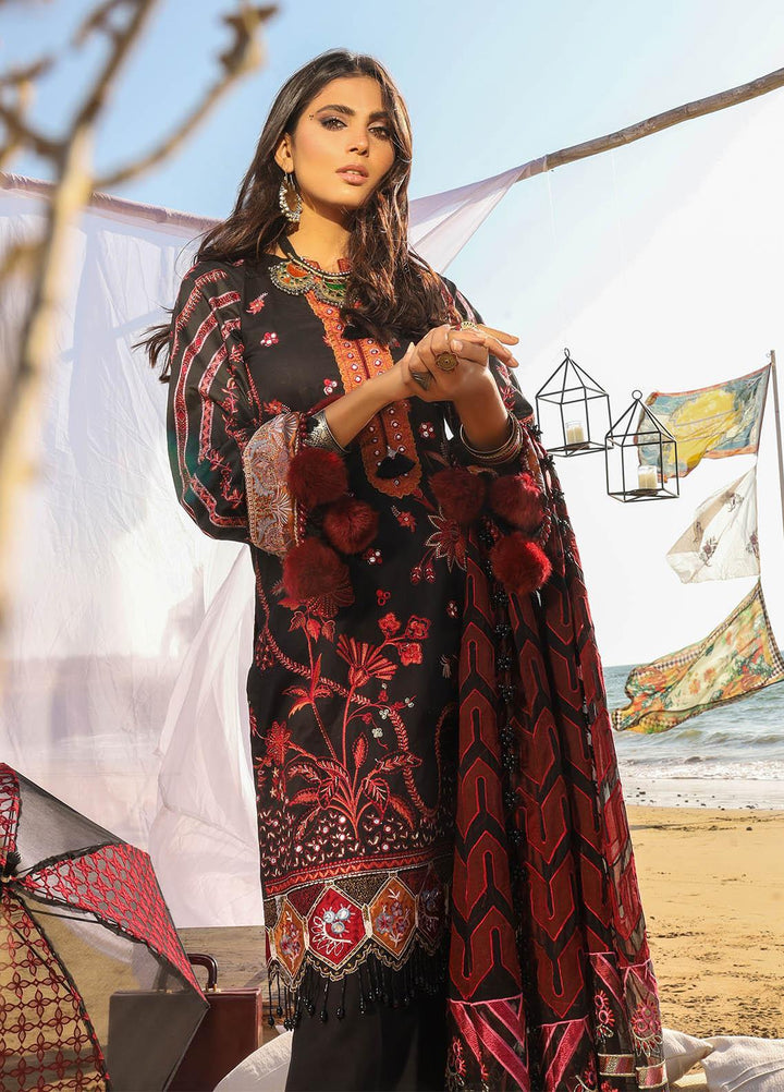 Alif by AJR Couture Embroidered Lawn Suits Unstitched 3 Piece AJR21A ALL-05 ASTER - Summer Collection