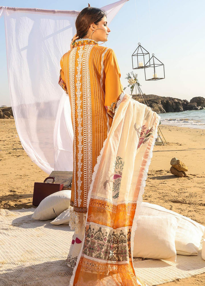 Alif by AJR Couture Embroidered Lawn Suits Unstitched 3 Piece AJR21A ALL-06 ORCHID - Summer Collection