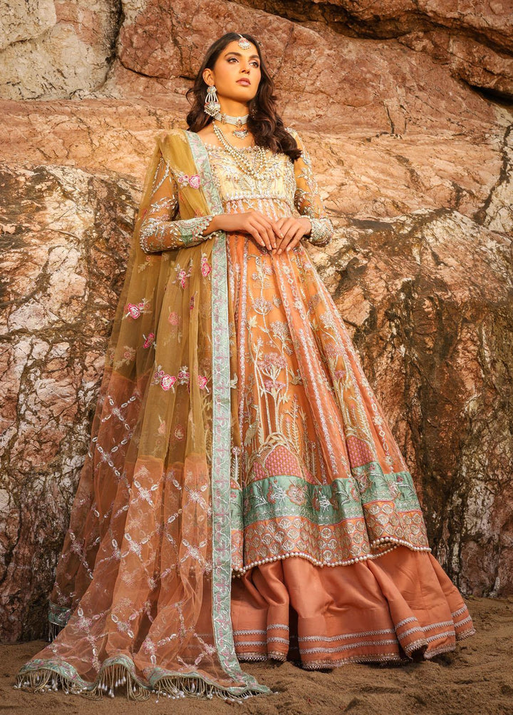 Alif by AJR Couture Embroidered Net Suits Unstitched 3 Piece AJR21WD 05 Klara - Wedding Collection