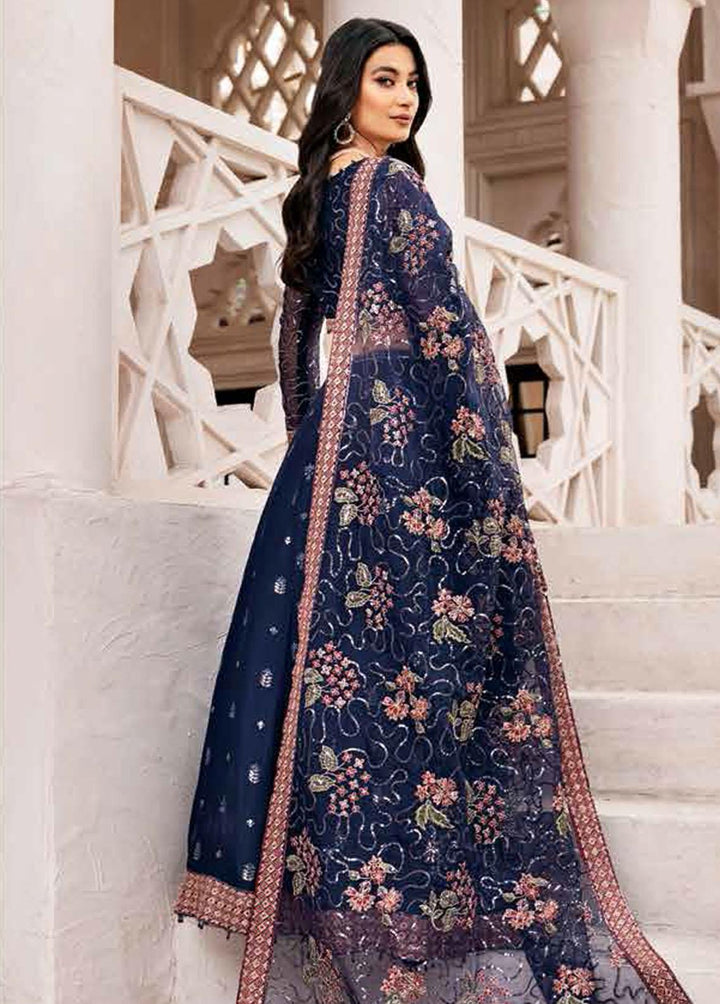 Alizeh Fashion by Bilal Embroidery Embroidered Chiffon Suit Unstitched 3 Piece AFB22F 07 Melike - Festive Collection