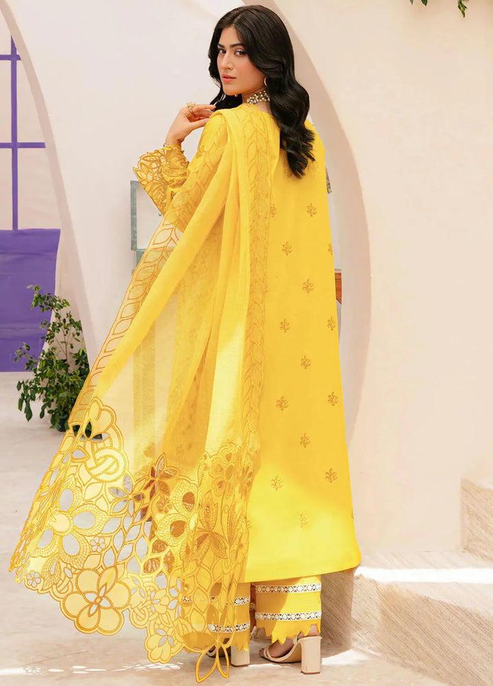 Allenura By Mahnur Embroidered Lawn Suits Unstitched 3 Piece MN24A D-13 Meridian - Luxury Collection