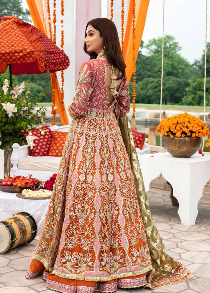 ALIF By AJR Banno Ki Sahelian Embroidered Raw Silk Suits Unstitched 3 Piece AJR22BS ALW-22-02 NOOR JAHAN - Wedding Collection