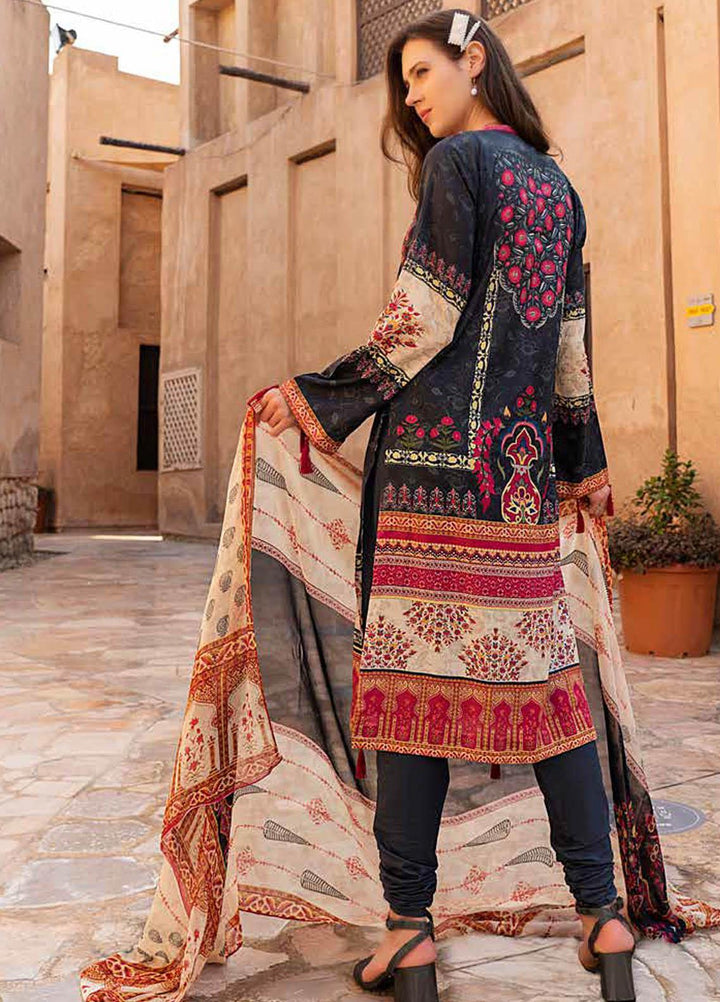 Alyssa by Banafsheh Embroidered Lawn Suits Unstitched 3 Piece BF21AL D-01 - Luxury Summer Collection