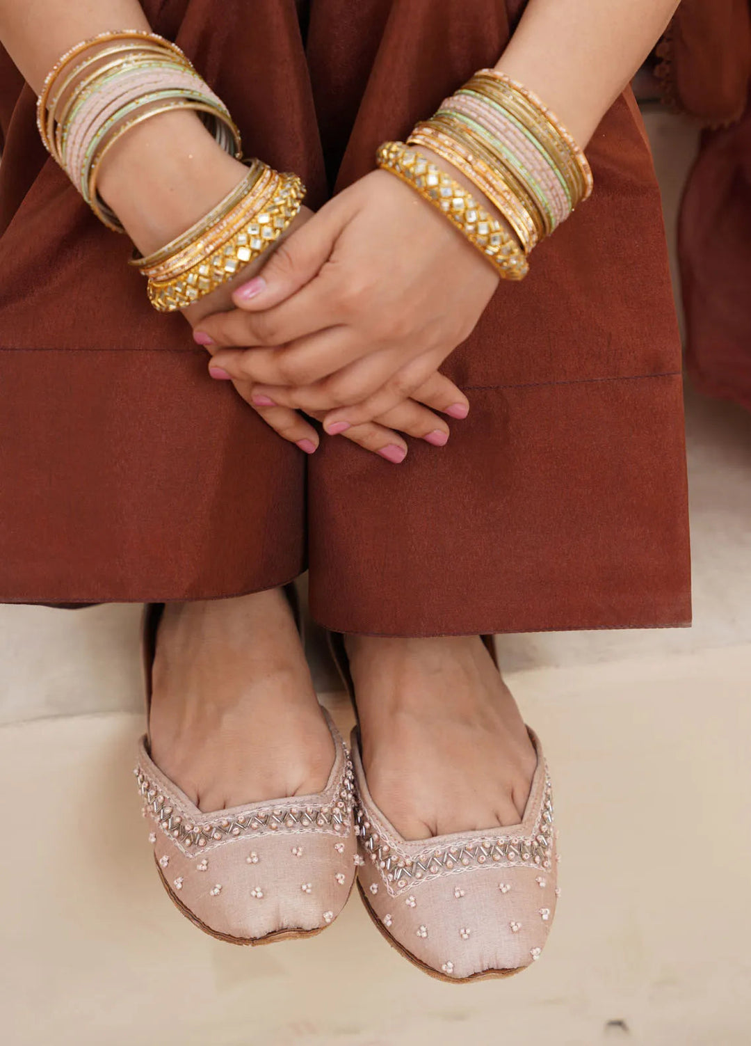 Anarkali by Saheliyan Women Khussa Farisha