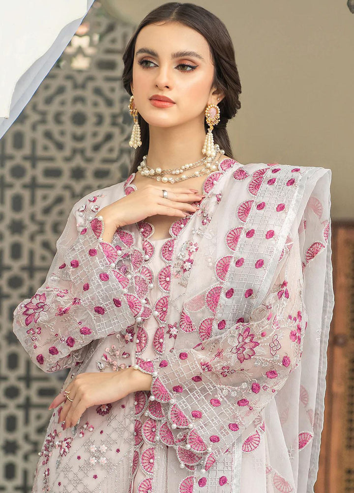 Andaz-e-Khas By Resham Ghar Embroidered Organza Suits Unstitched 3 Piece RG22AK DIA - Luxury Collection