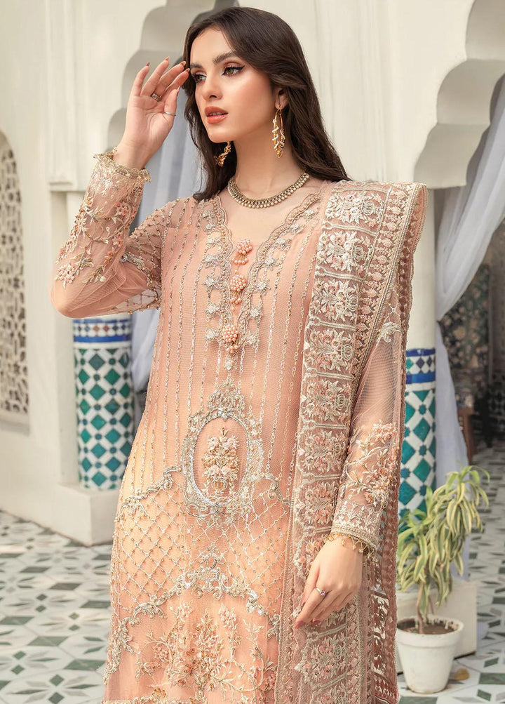 Andaz-e-Khas By Resham Ghar Embroidered Organza Suits Unstitched 3 Piece RG22AK NAYAB - Luxury Collection