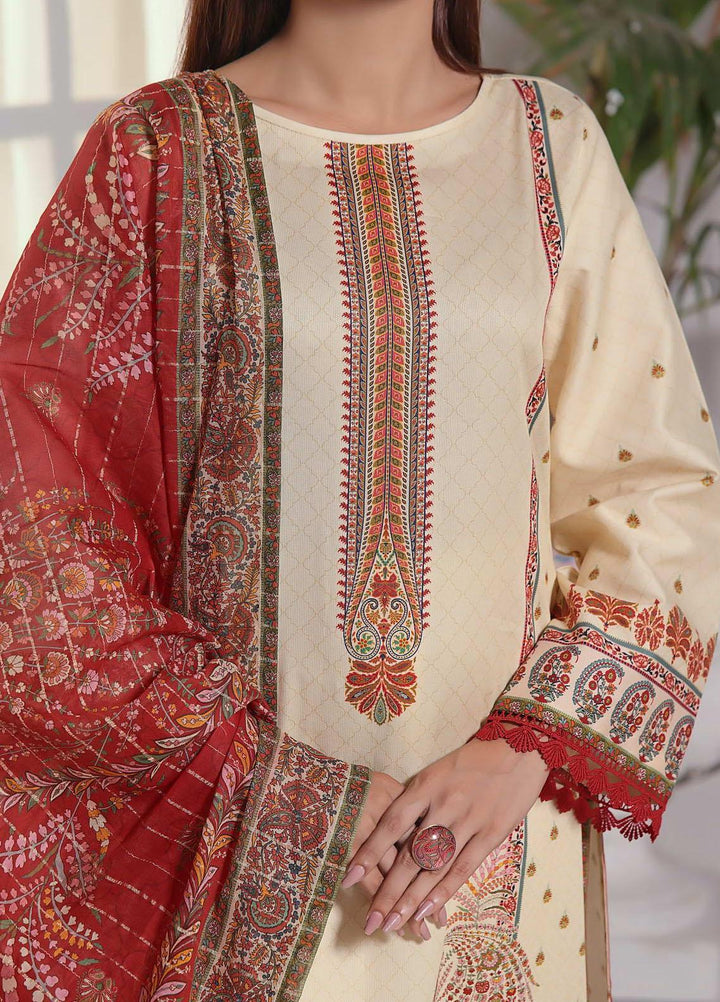 Anmol By VS Textiles Printed Cottel Suits Unstitched 3 Piece VS23AM D-249 - Winter Collection