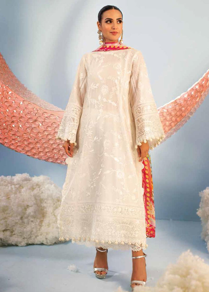 Ansab Jahangir Embroidered Lawn Suits Unstitched 3 Piece ANJ22ZL AJL22-12 - Summer Luxury Collection