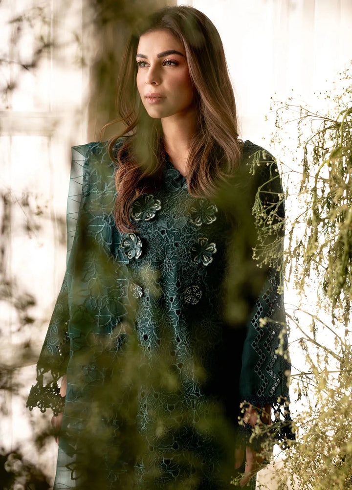 Apana By Aabyaan Embroidered Chikankari Suit Unstitched 3 Piece ABY24A AL-01 Mahgul - Festive Collection