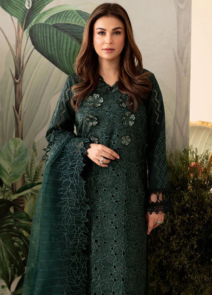 Apana By Aabyaan Embroidered Chikankari Suit Unstitched 3 Piece ABY24A AL-01 Mahgul - Festive Collection