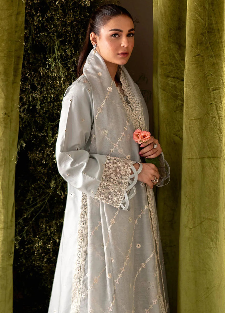 Apana By Aabyaan Embroidered Chikankari Suit Unstitched 3 Piece ABY24A AL-03 Gulbano - Festive Collection