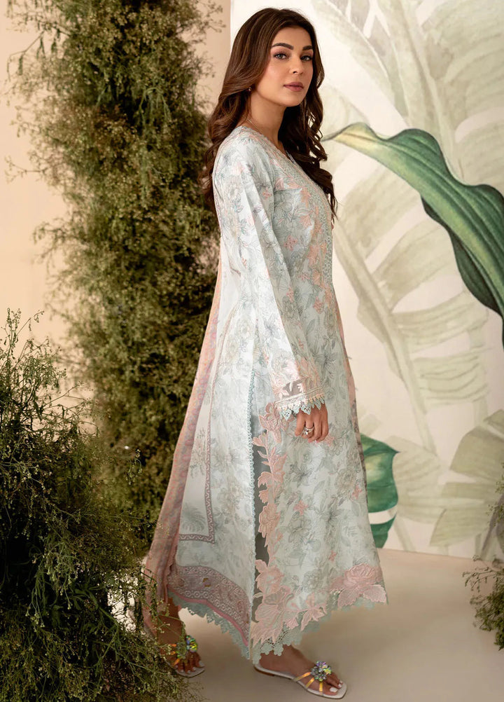Apana By Aabyaan Embroidered Chikankari Suit Unstitched 3 Piece ABY24A AL-06 Gulalai - Festive Collection