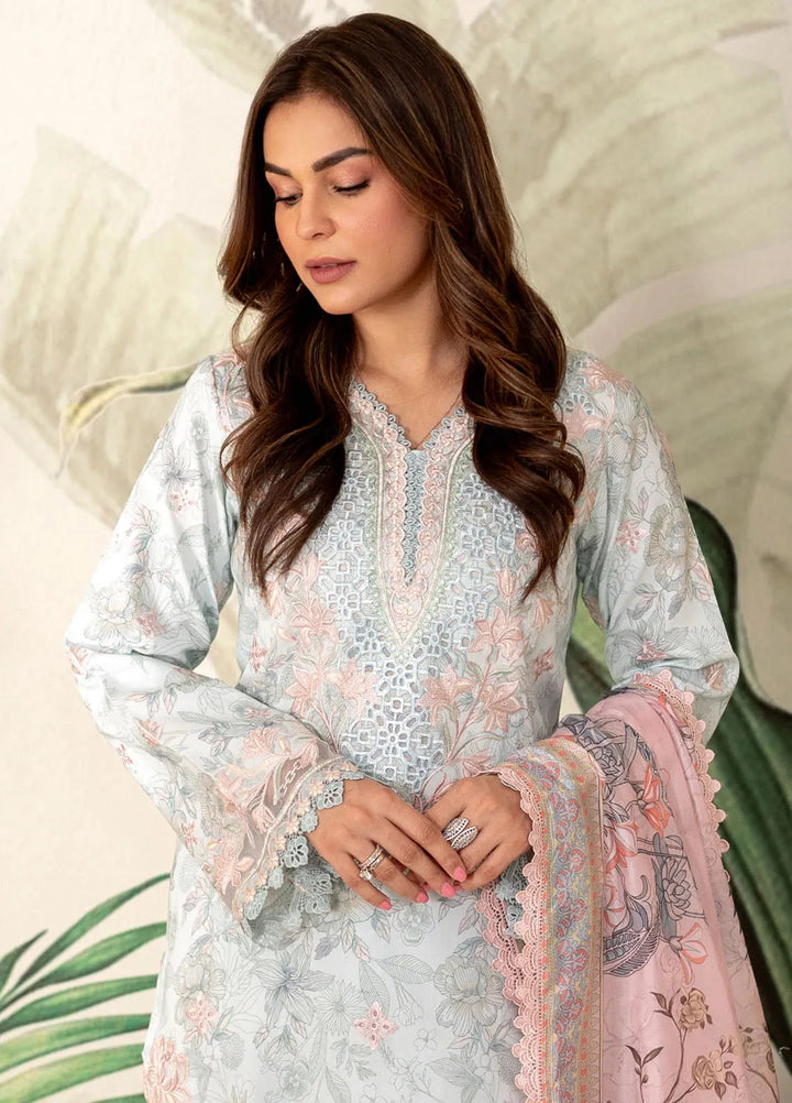 Apana By Aabyaan Embroidered Chikankari Suit Unstitched 3 Piece ABY24A AL-06 Gulalai - Festive Collection
