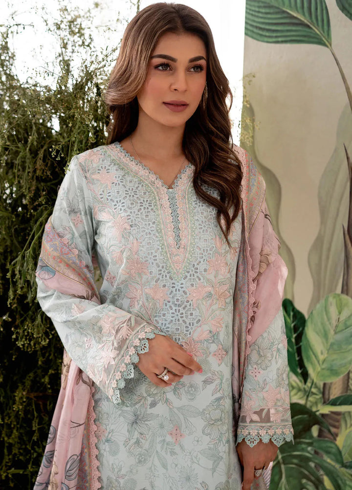 Apana By Aabyaan Embroidered Chikankari Suit Unstitched 3 Piece ABY24A AL-06 Gulalai - Festive Collection