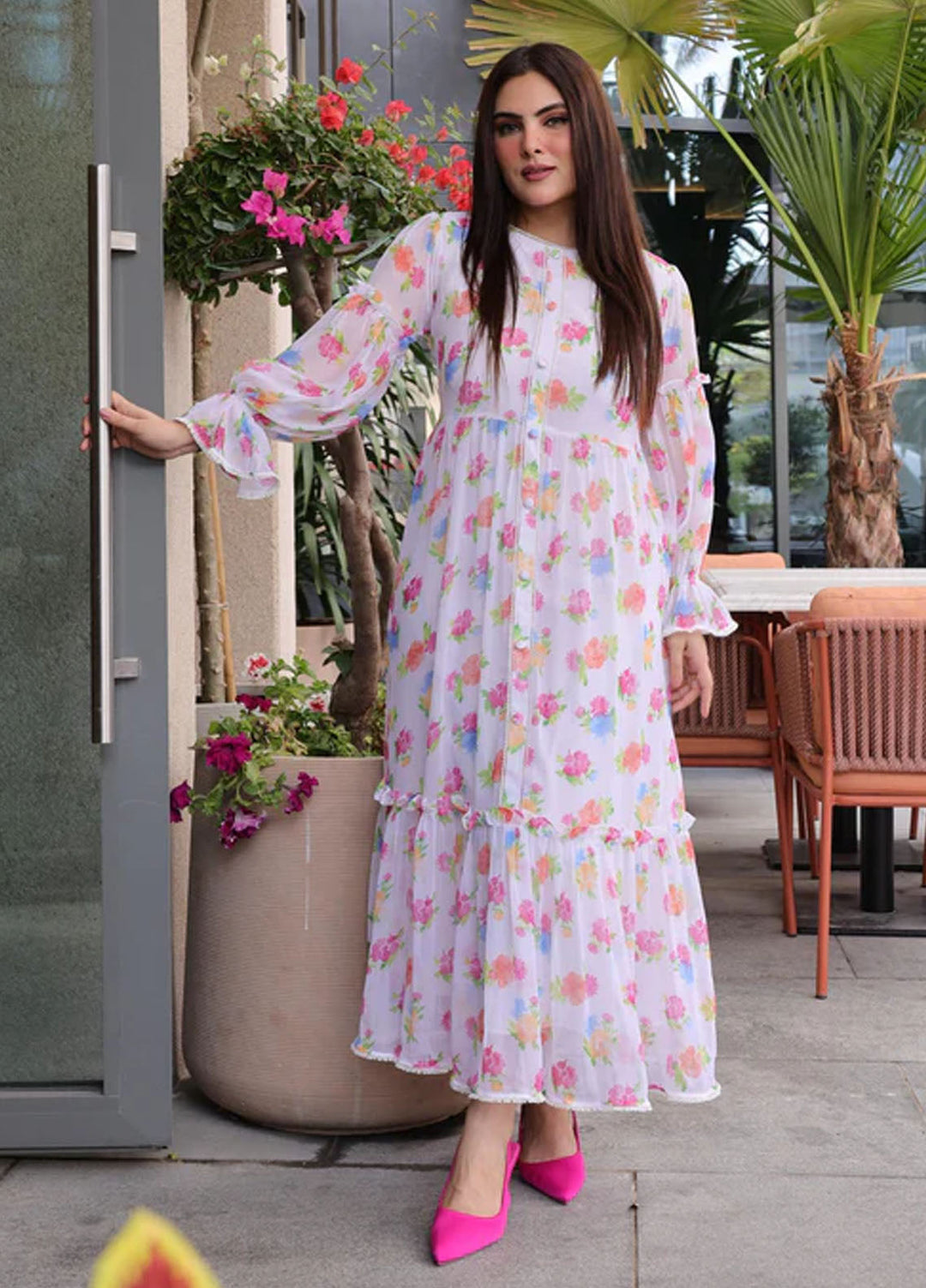 Apricocia Pret Printed Chiffon 1 Piece Luna