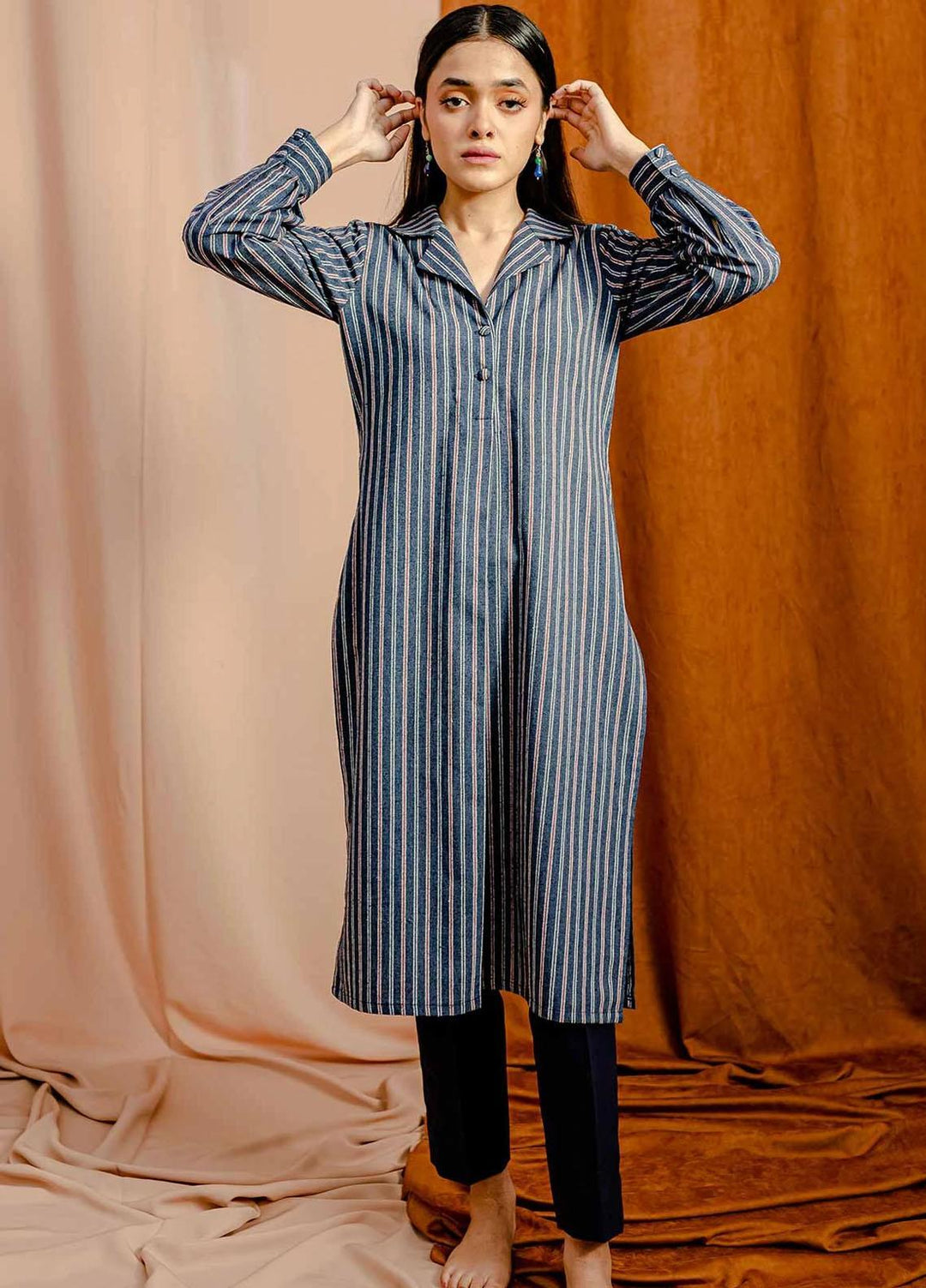 Arz Pret Karandi Shirt AS01 Pinstripe