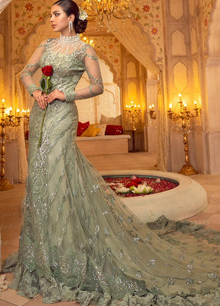 Asifa & Nabeel Embroidered Net Suits Unstitched 3 Piece AN21AI FM-06 WASHAAL - Luxury Formals Collection