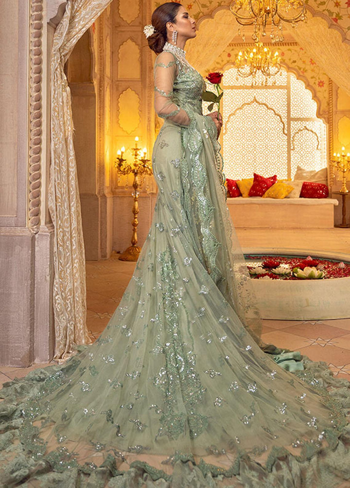 Asifa & Nabeel Embroidered Net Suits Unstitched 3 Piece AN21AI FM-06 WASHAAL - Luxury Formals Collection