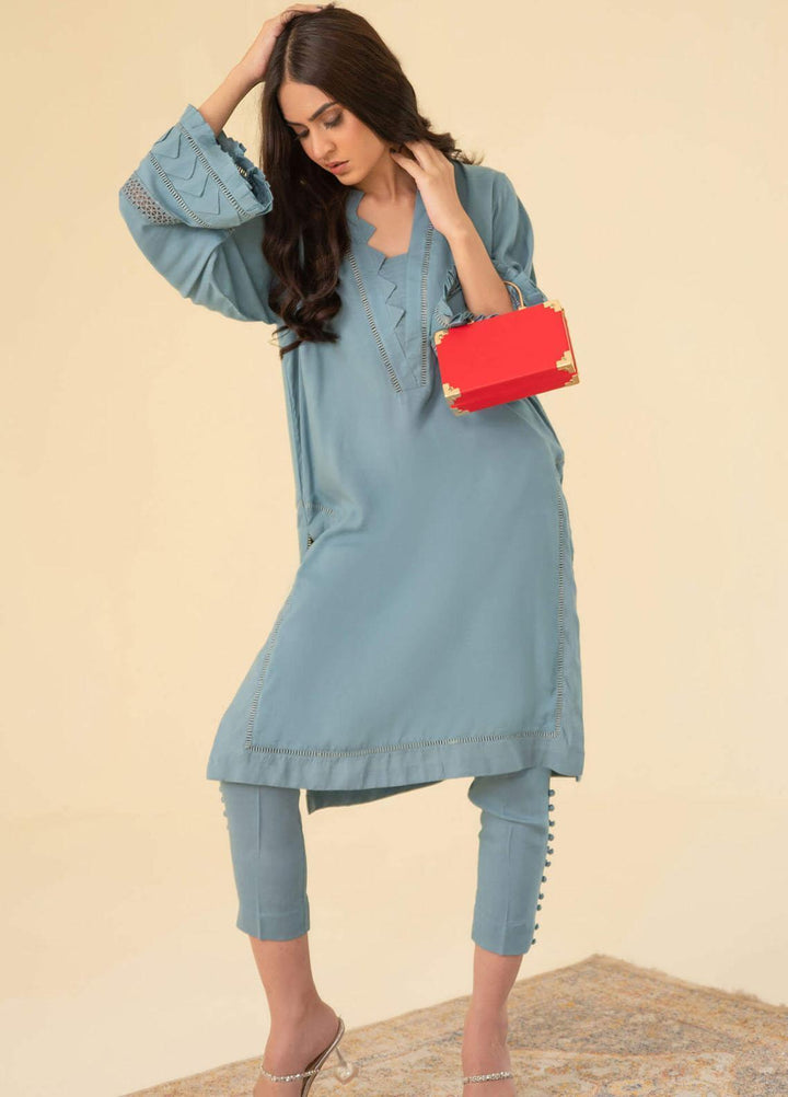 Asifa & Nabeel Casual Pret  Viscose 2 Piece Dress AN22RS IM 22 SP- 06