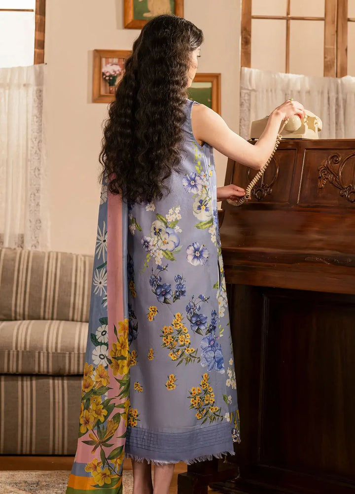 Asifa and Nabeel Embroidered Lawn Suits Unstitched 3 Piece AN25MV MSLV25-02 Sunehri - Summer Collection