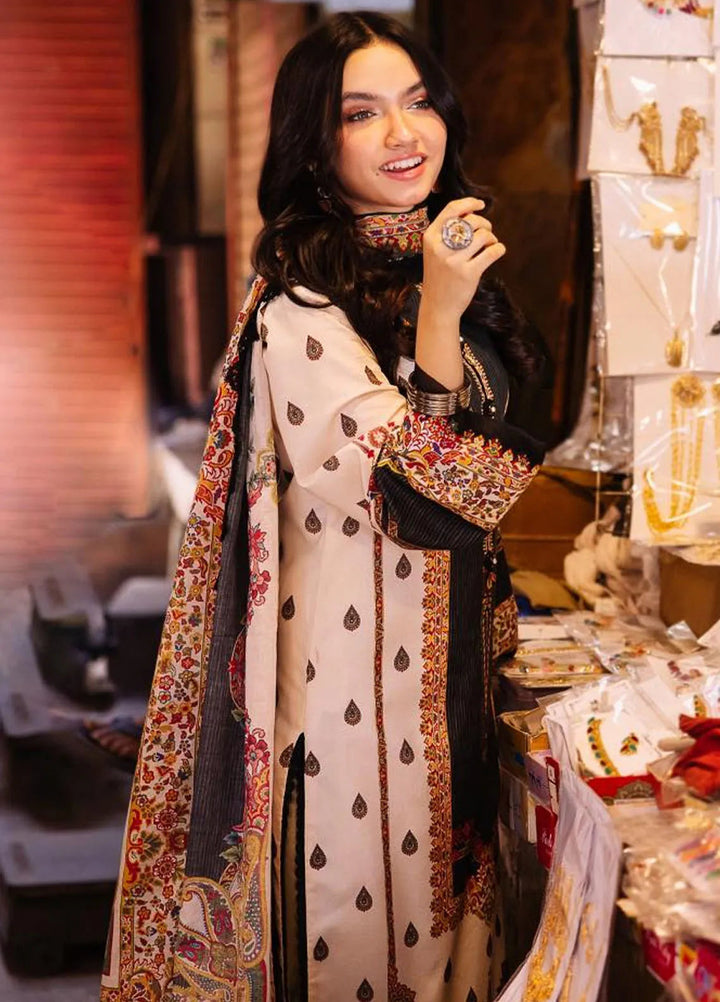 Asim Jofa Printed Lawn Suit Unstitched 3 Piece AJ24P3 AJBB-01 - Summer Collection