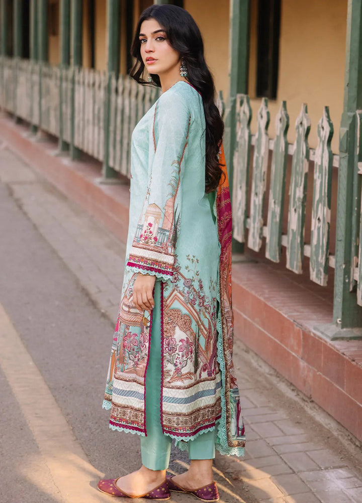 Asim Jofa Printed Lawn Suit Unstitched 3 Piece AJ24P3 AJBB-07 - Summer Collection