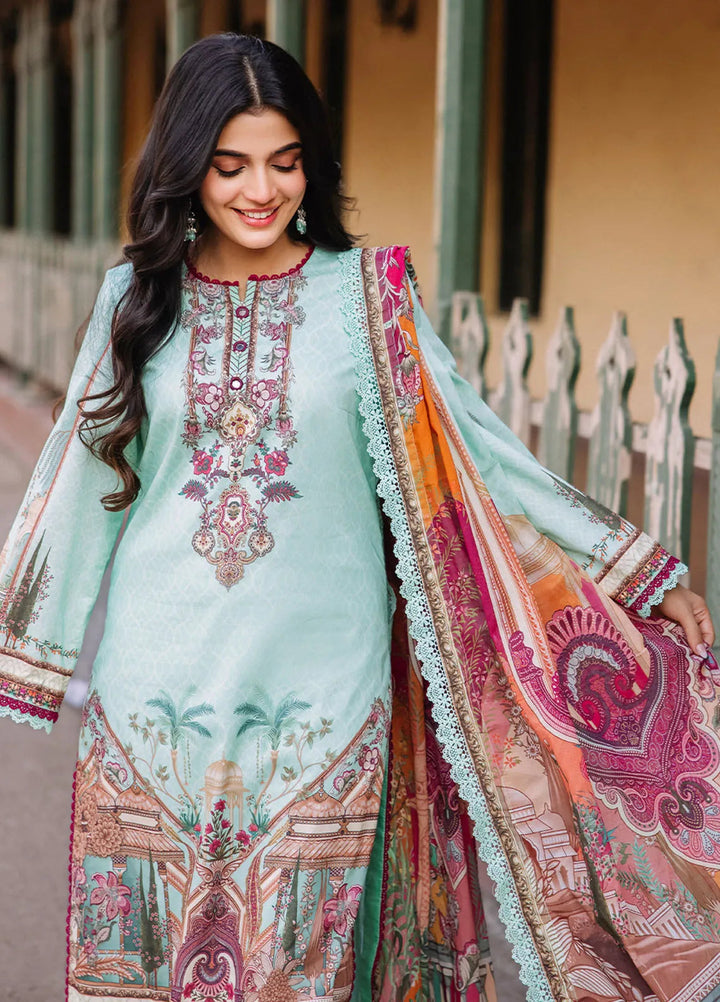 Asim Jofa Printed Lawn Suit Unstitched 3 Piece AJ24P3 AJBB-07 - Summer Collection