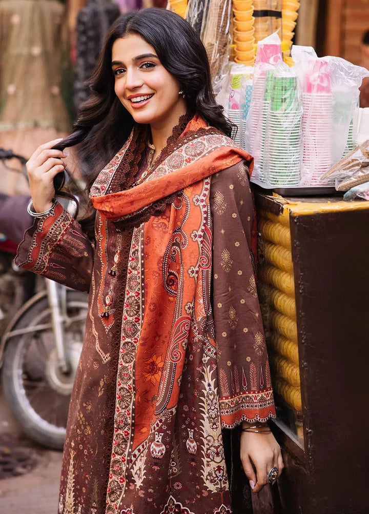 Asim Jofa Printed Lawn Suit Unstitched 3 Piece AJ24P3 AJBB-09 - Summer Collection