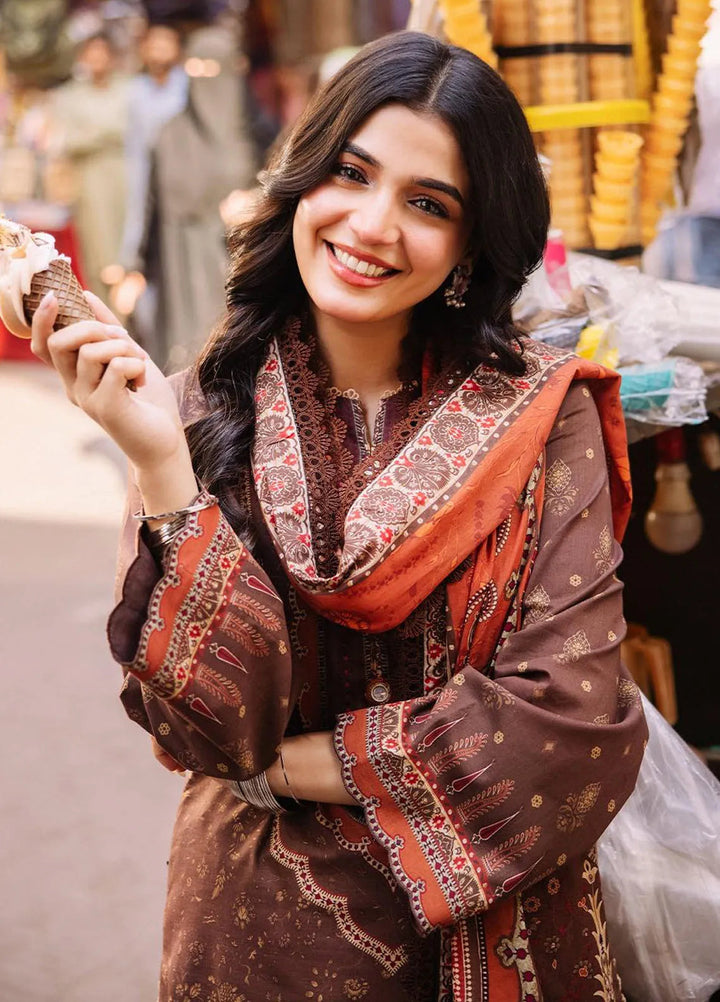 Asim Jofa Printed Lawn Suit Unstitched 3 Piece AJ24P3 AJBB-09 - Summer Collection