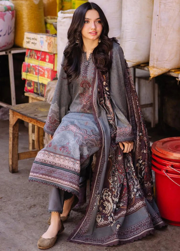 Asim Jofa Printed Lawn Suit Unstitched 3 Piece AJ24P3 AJBB-11 - Summer Collection