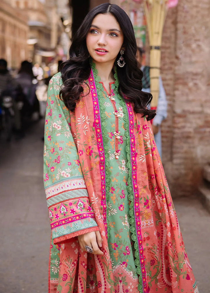 Asim Jofa Printed Lawn Suit Unstitched 3 Piece AJ24P3 AJBB-13 - Summer Collection