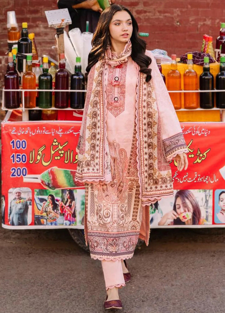 Asim Jofa Printed Lawn Suit Unstitched 3 Piece AJ24P3 AJBB-20 - Summer Collection