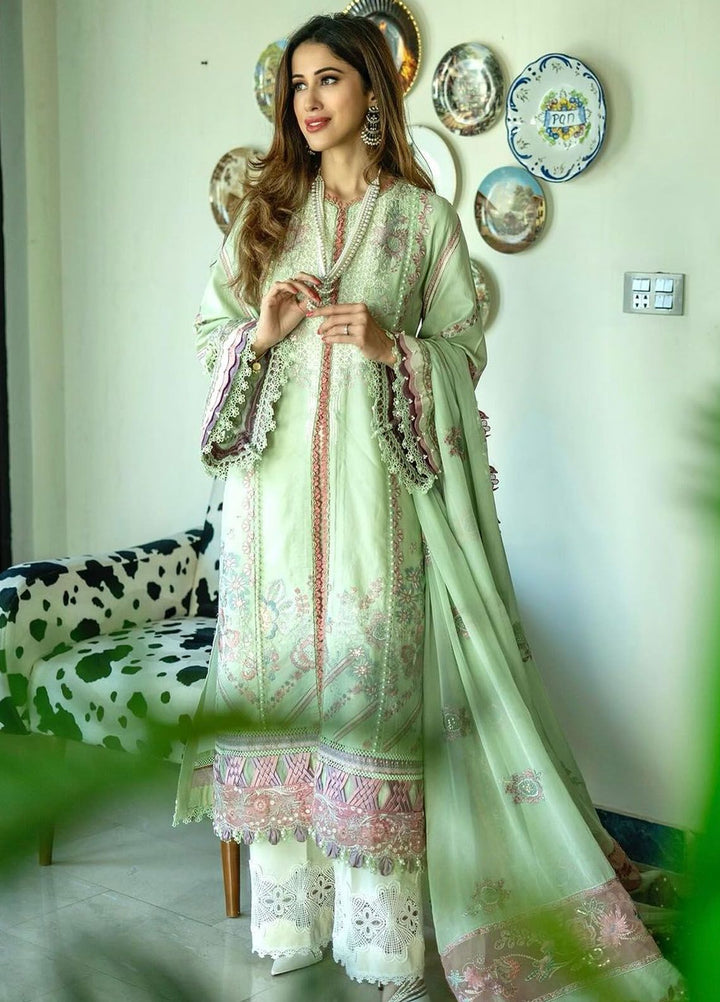 Alif by AJR Couture Embroidered Lawn Suits Unstitched 3 Piece AJR24AL ASL-10 Aura - Luxury Summer Collection