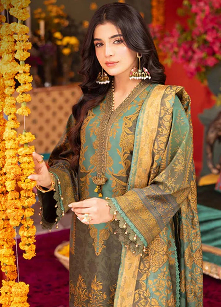 Asra By Asim Jofa Embroidered Lawn Suit Unstitched 3 Piece AJ24AE AJRA-06 - Festive Collection