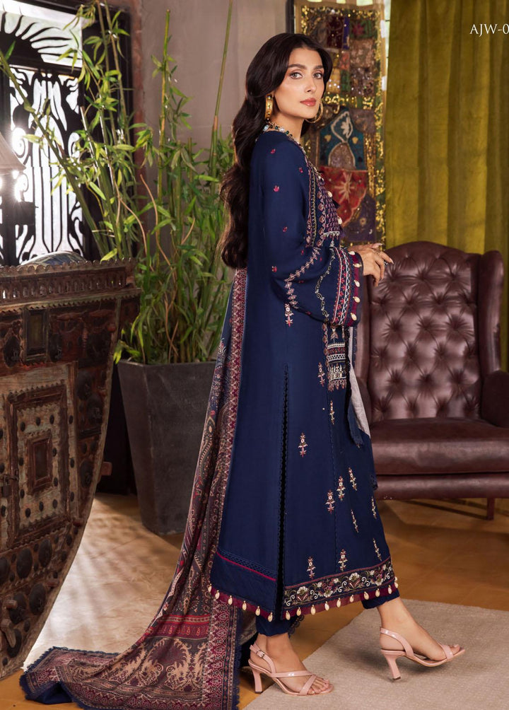 Asra By Asim Jofa Embroidered  Suits Unstitched 3 Piece AJ22AW AJW-04 - Winter Collection
