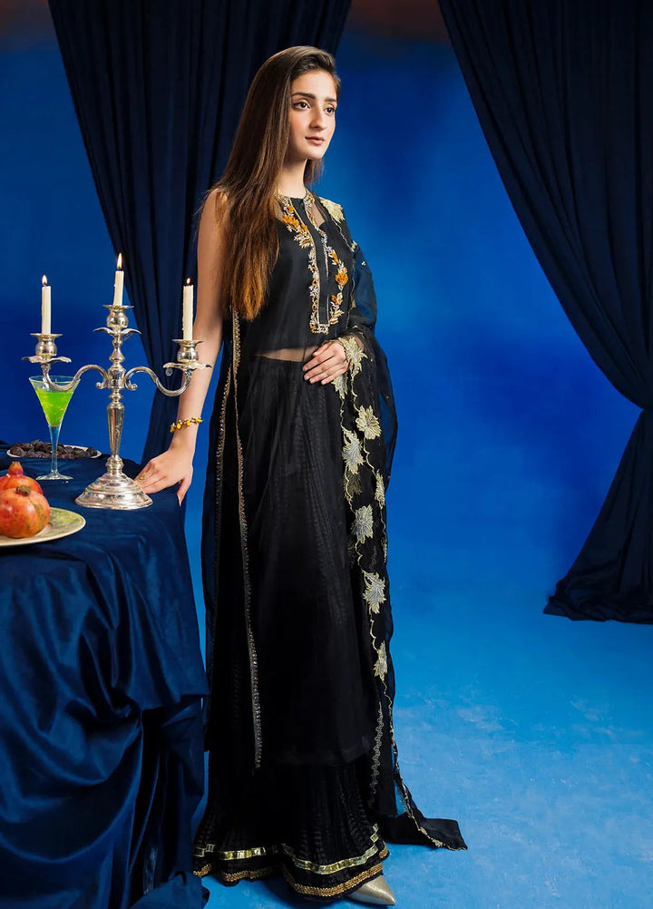 Astrella by Maham Sultan Pret Embroidered Organza 3 Piece Suit Saffira